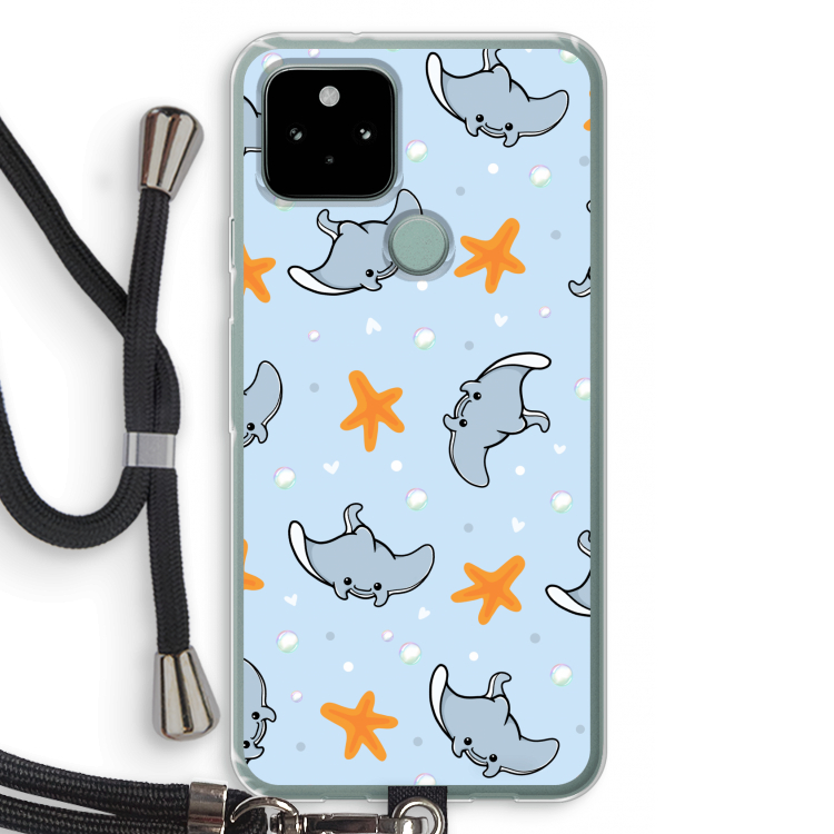 Manta: Pixel 5 Transparant Hoesje met koord