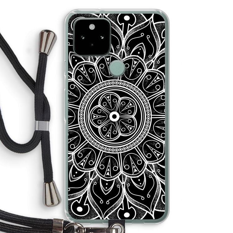 Roses Are Red: Pixel 5 Transparant Hoesje met koord