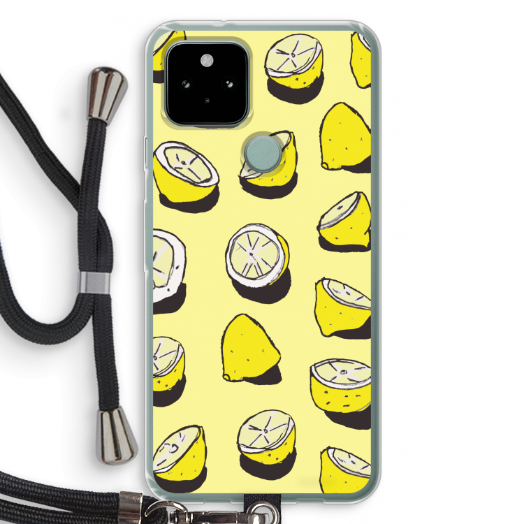 When Life Gives You Lemons...: Pixel 5 Transparant Hoesje met koord