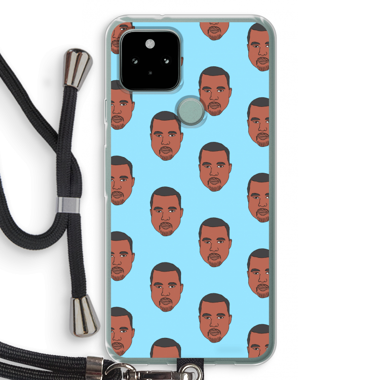 Kanye Call Me?: Pixel 5 Transparant Hoesje met koord