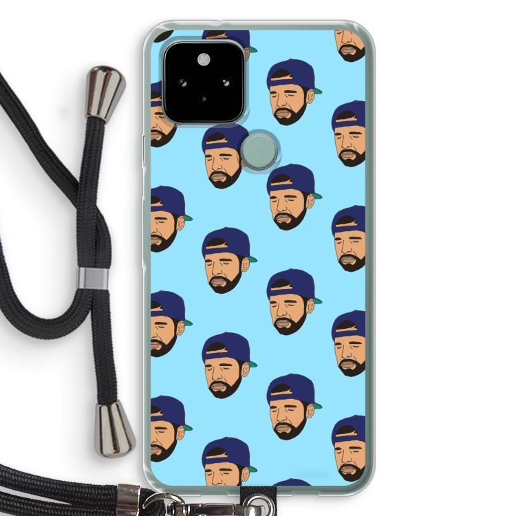 Drake Away: Pixel 5 Transparant Hoesje met koord