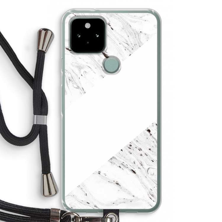 Biggest stripe: Pixel 5 Transparant Hoesje met koord
