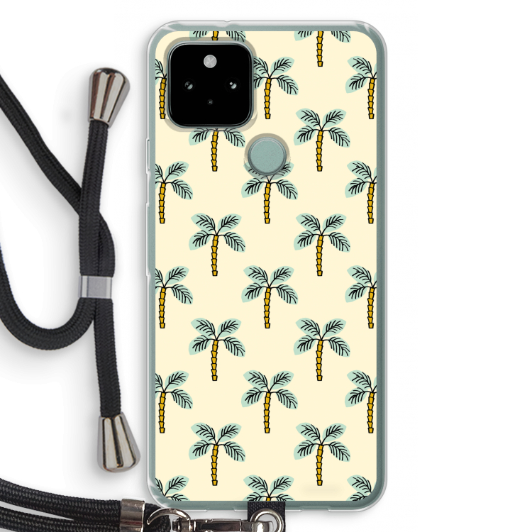 Paradise: Pixel 5 Transparant Hoesje met koord
