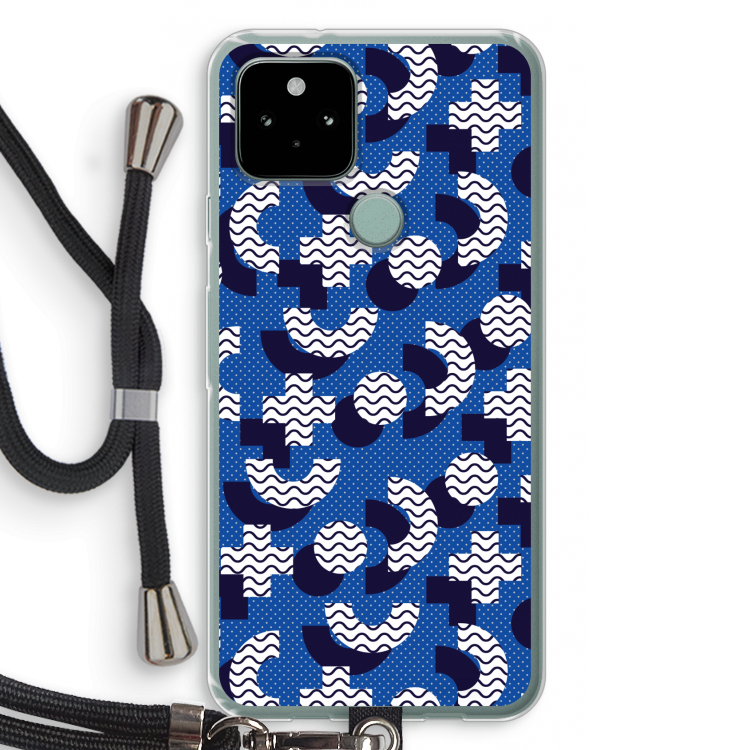 8-bit N°5: Pixel 5 Transparant Hoesje met koord