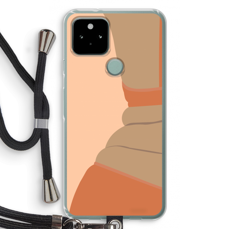 Bikini: Pixel 5 Transparant Hoesje met koord