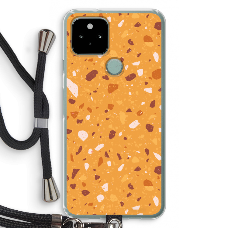 Terrazzo N°24: Pixel 5 Transparant Hoesje met koord