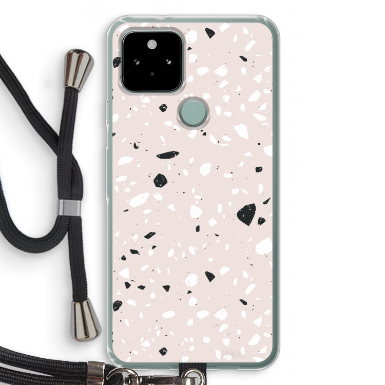 Terrazzo N°20: Pixel 5 Transparant Hoesje met koord