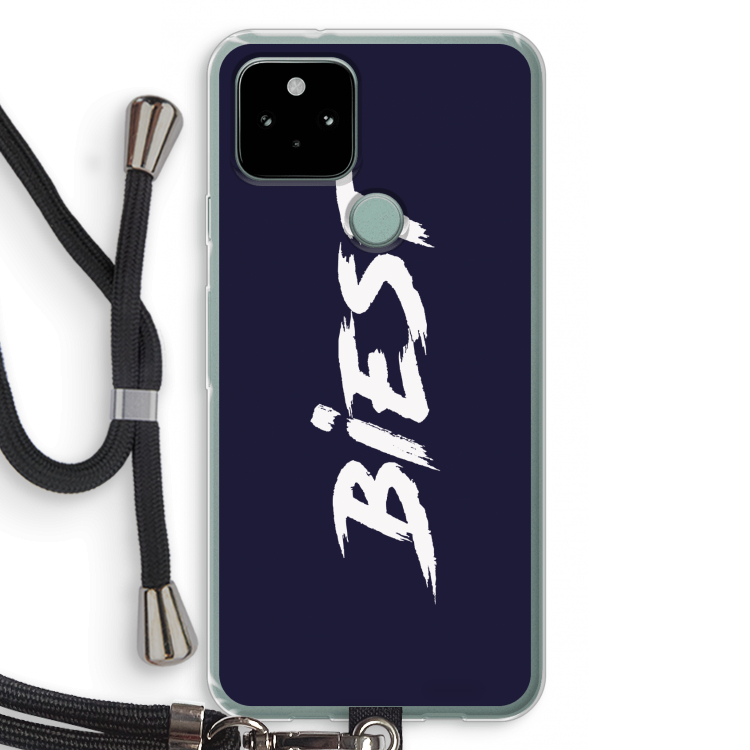 Biest: Pixel 5 Transparant Hoesje met koord