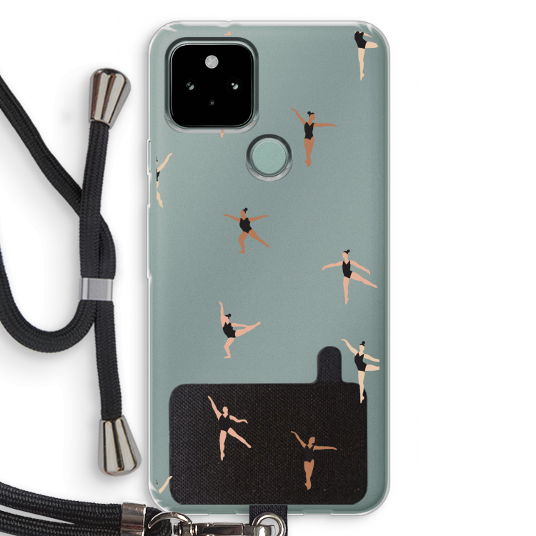 Dancing #1: Pixel 5 Transparant Hoesje met koord
