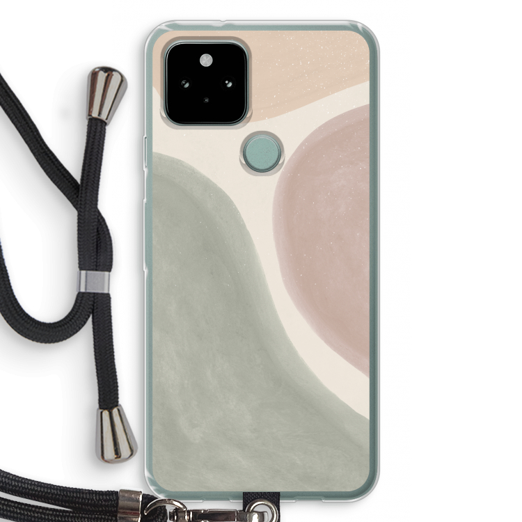 Geo #6: Pixel 5 Transparant Hoesje met koord