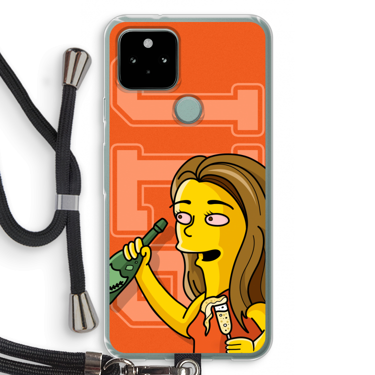 Jamie Lee Simpson: Pixel 5 Transparant Hoesje met koord