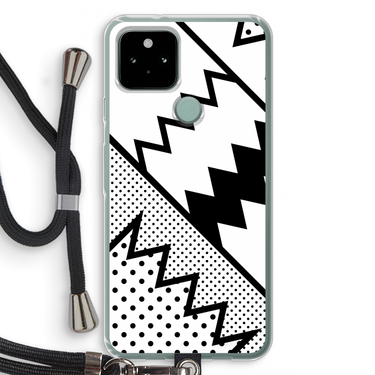 Pop Art #5: Pixel 5 Transparant Hoesje met koord