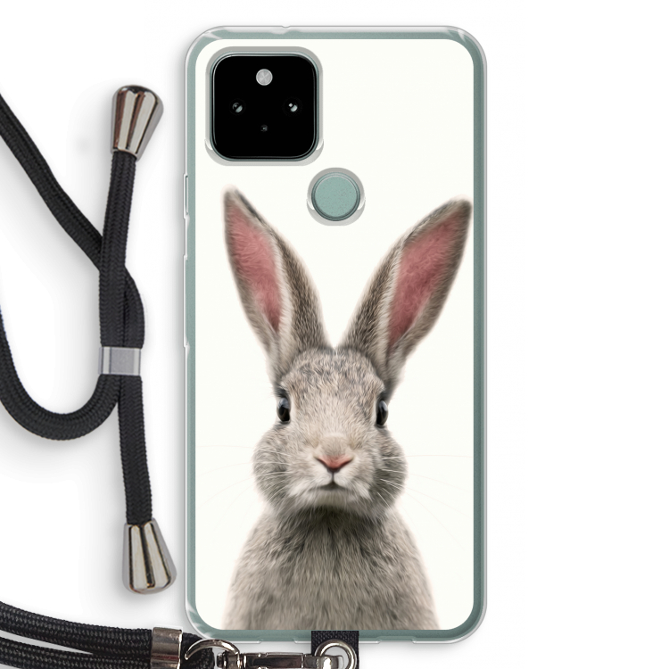 Daisy: Pixel 5 Transparant Hoesje met koord