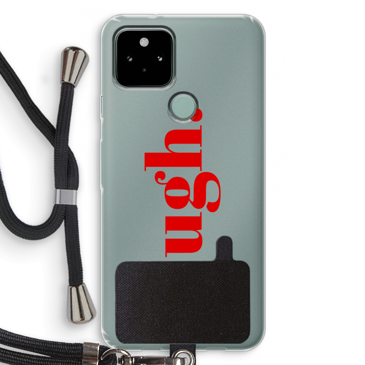 Ugh: Pixel 5 Transparant Hoesje met koord