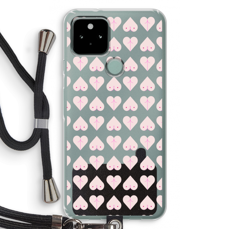 Ass 'n Titties: Pixel 5 Transparant Hoesje met koord