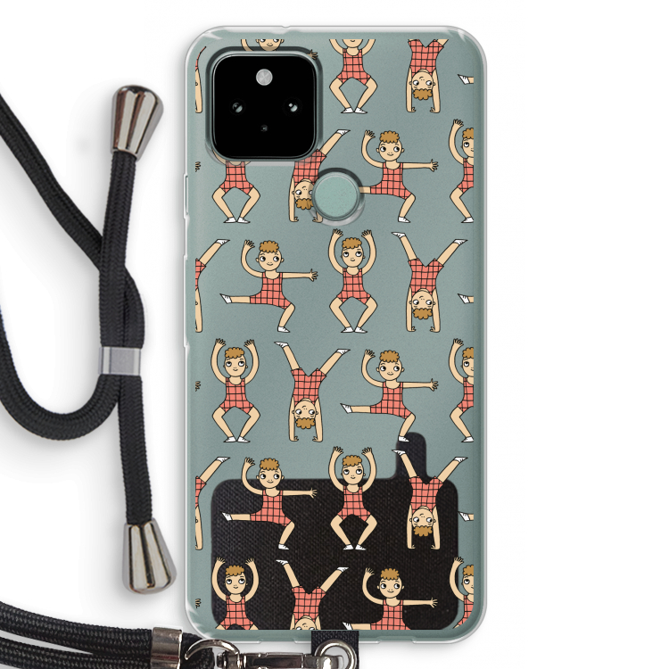 Gymboys: Pixel 5 Transparant Hoesje met koord