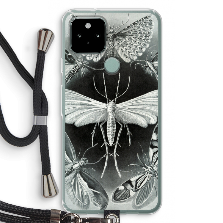 Haeckel Tineida: Pixel 5 Transparant Hoesje met koord