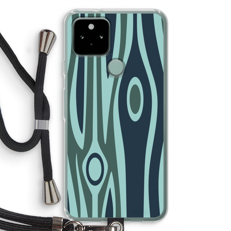 Bast B: Pixel 5 Transparant Hoesje met koord