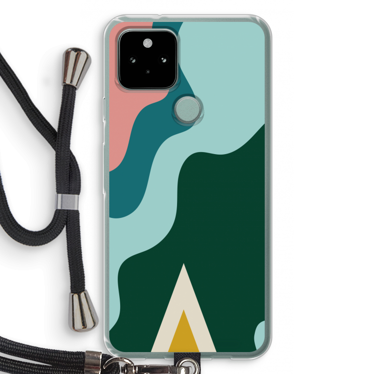 Noor B: Pixel 5 Transparant Hoesje met koord
