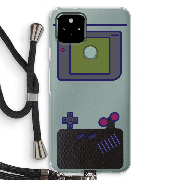 Game On: Pixel 5 Transparant Hoesje met koord