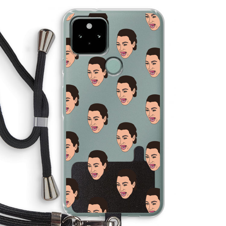 Ugly Cry Call: Pixel 5 Transparant Hoesje met koord