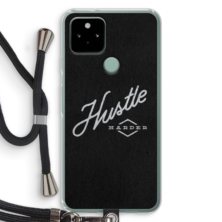 Hustle: Pixel 5 Transparant Hoesje met koord