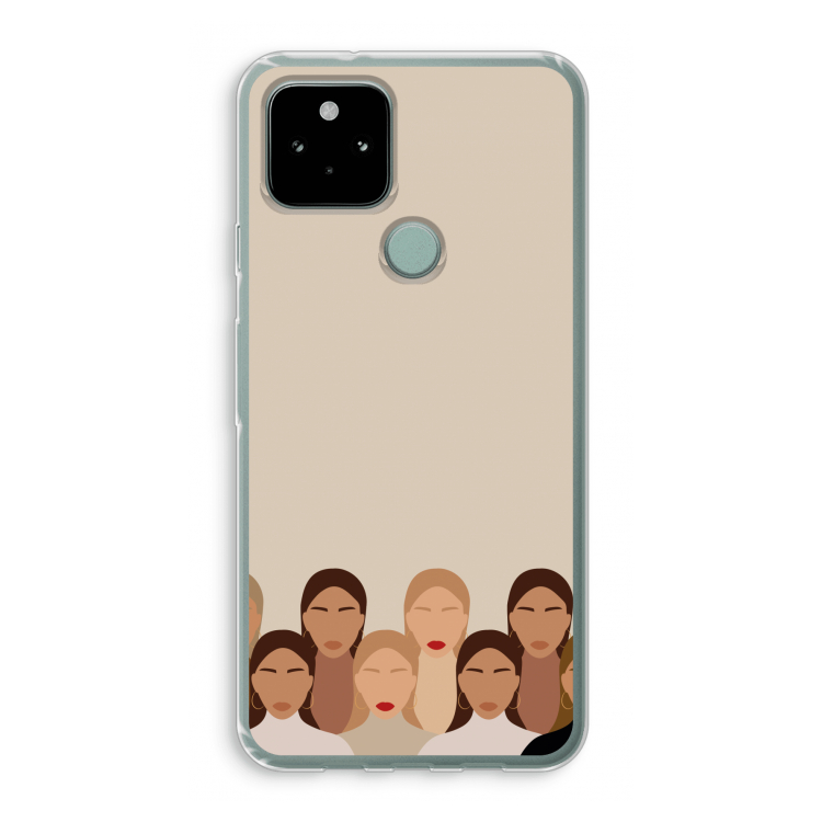 Girls girls girls: Google Pixel 5 Transparant Hoesje