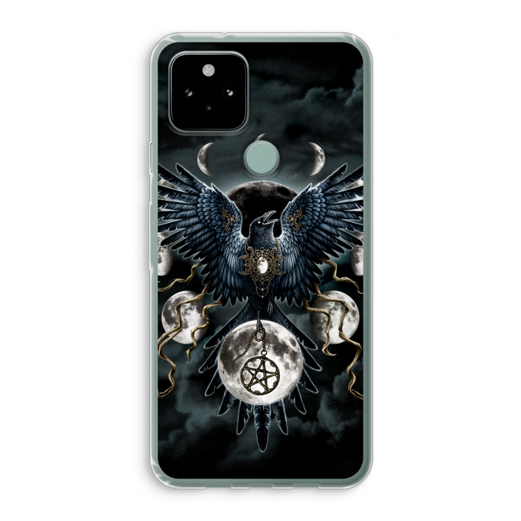 Sinister Wings: Google Pixel 5 Transparant Hoesje