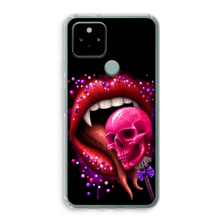 Dodelijk zoet: Google Pixel 5 Transparant Hoesje