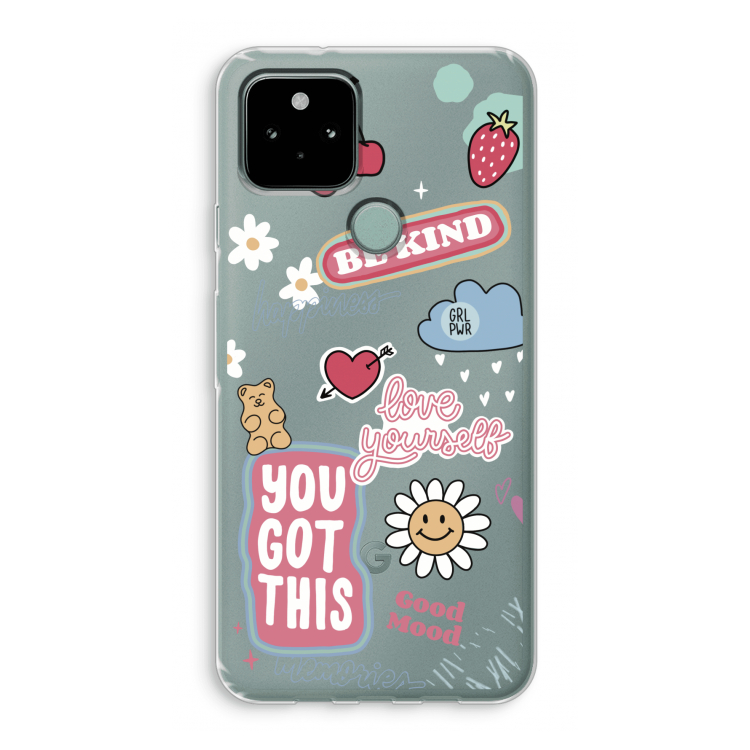 Positivity: Google Pixel 5 Transparant Hoesje
