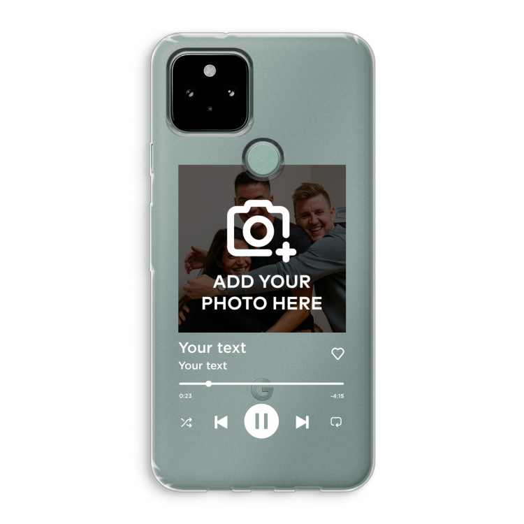 Music Player: Google Pixel 5 Transparant Hoesje