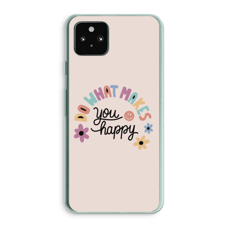 Happy days: Google Pixel 5a 5G Transparant Hoesje
