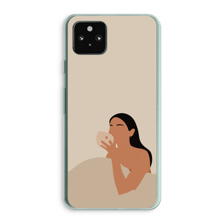Fresh coffee: Google Pixel 5a 5G Transparant Hoesje
