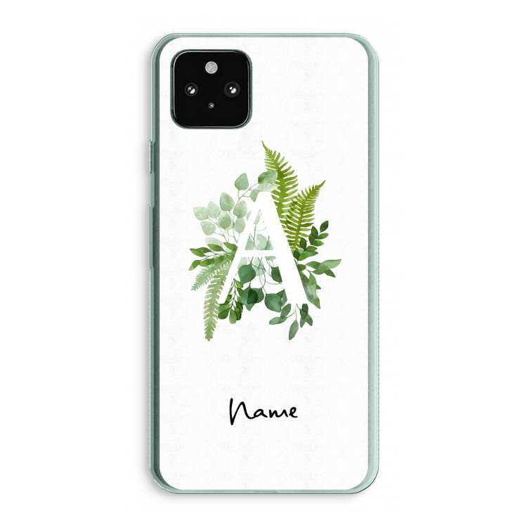 Green Brush: Google Pixel 5a 5G Transparant Hoesje
