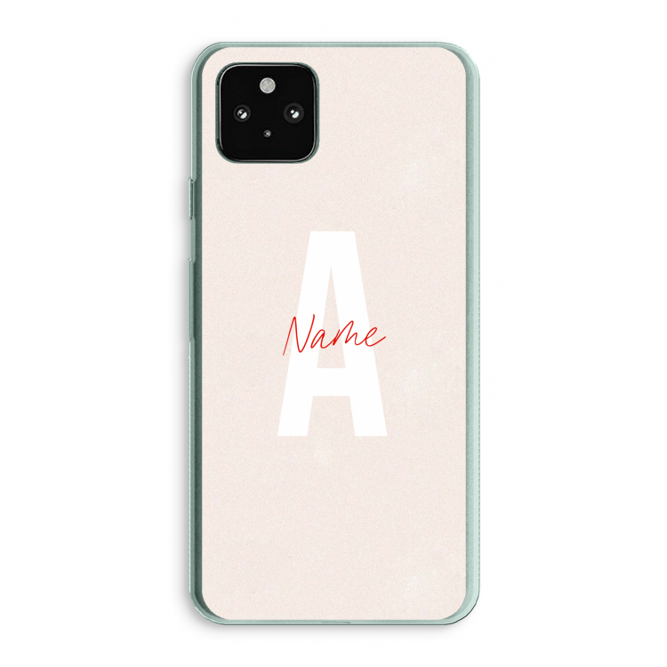 Strawberry Milkshake: Google Pixel 5a 5G Transparant Hoesje