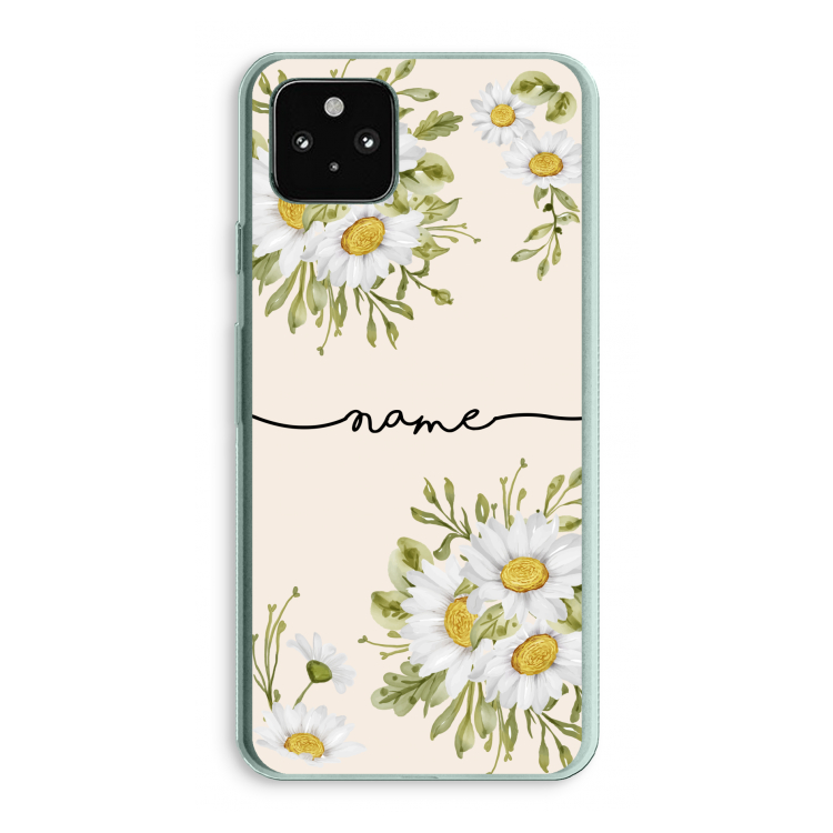 Daisies: Google Pixel 5a 5G Transparant Hoesje