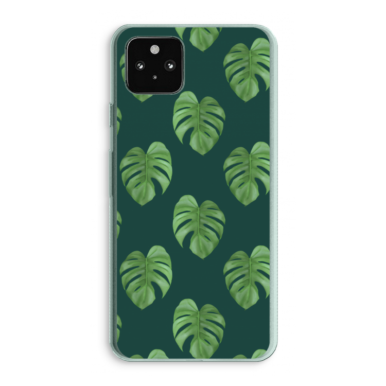 Monstera leaves: Google Pixel 5a 5G Transparant Hoesje