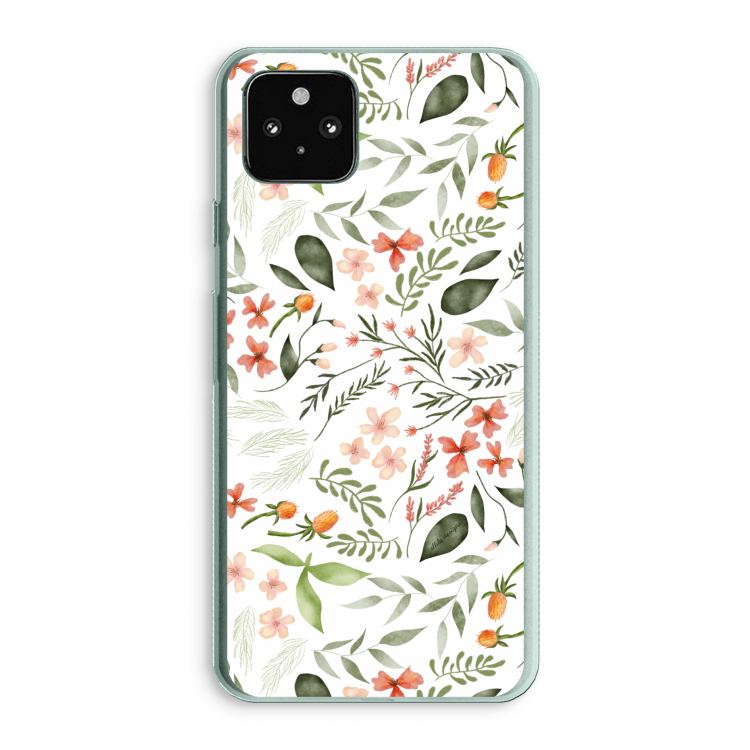 Sweet little flowers: Google Pixel 5a 5G Transparant Hoesje