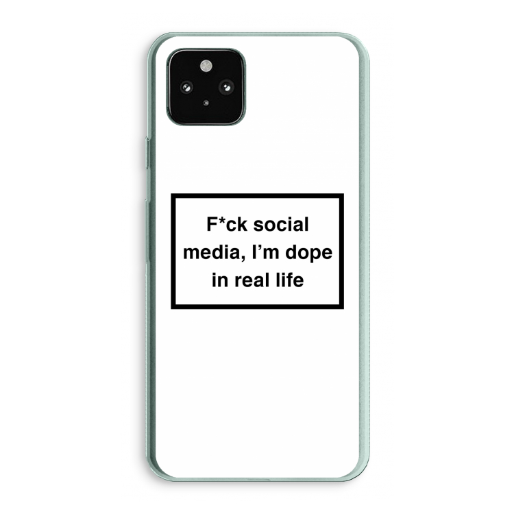 I'm dope: Google Pixel 5a 5G Transparant Hoesje