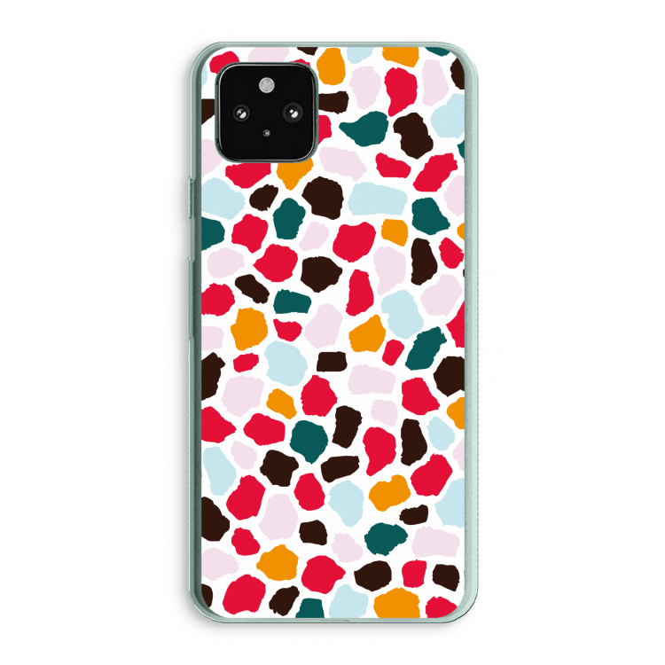 Colored Giraffe: Google Pixel 5a 5G Transparant Hoesje