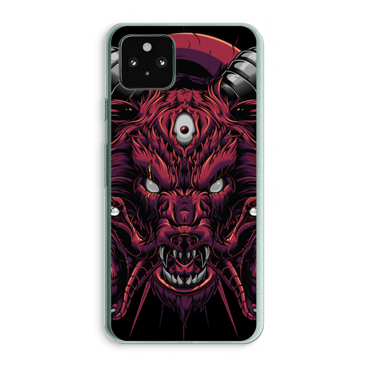 Hell Hound and Serpents: Google Pixel 5a 5G Transparant Hoesje