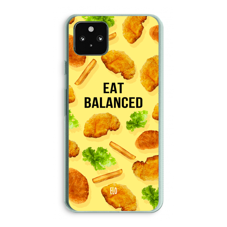 Eat Balanced: Google Pixel 5a 5G Transparant Hoesje