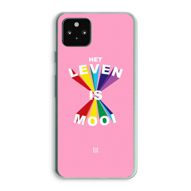 Het Leven Is Mooi: Google Pixel 5a 5G Transparant Hoesje