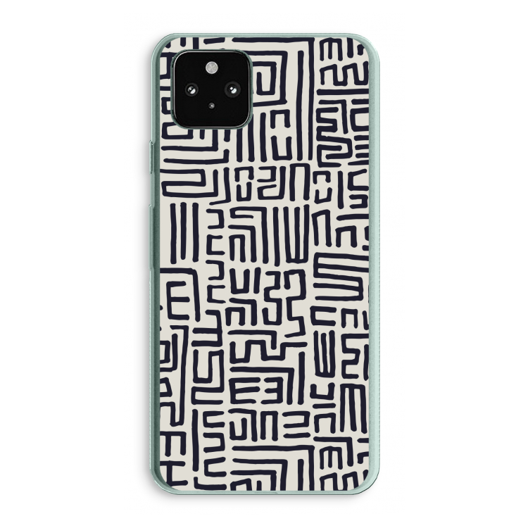 Moroccan Print: Google Pixel 5a 5G Transparant Hoesje