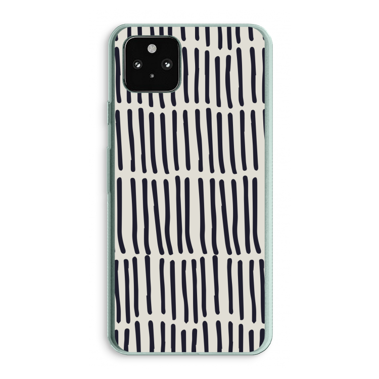 Moroccan stripes: Google Pixel 5a 5G Transparant Hoesje