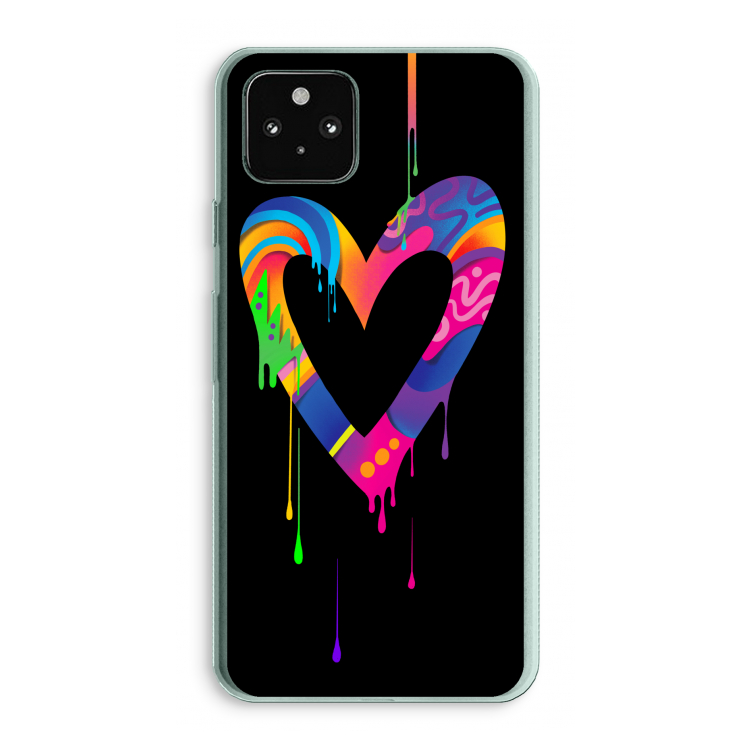Melts My Heart: Google Pixel 5a 5G Transparant Hoesje