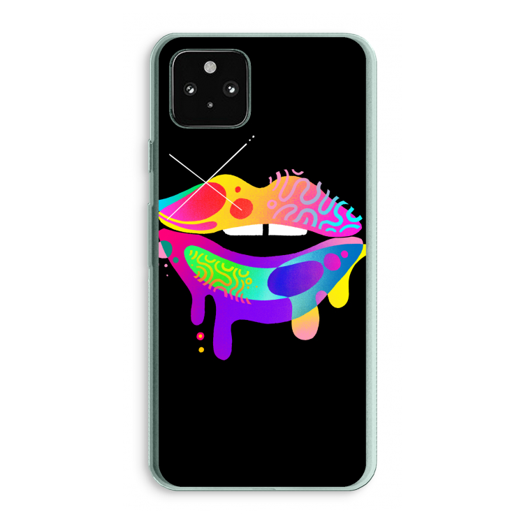 Lip Palette: Google Pixel 5a 5G Transparant Hoesje