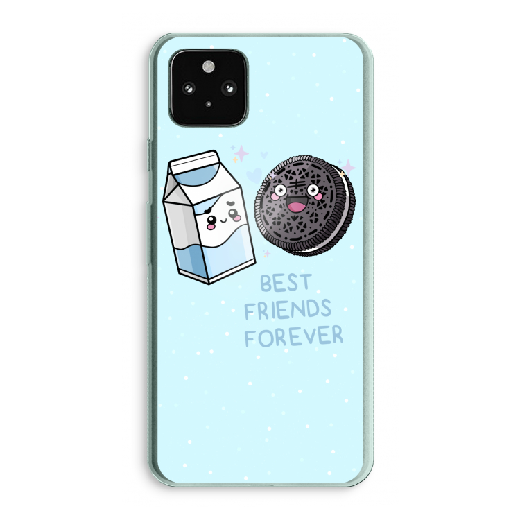 Best Friend Forever: Google Pixel 5a 5G Transparant Hoesje