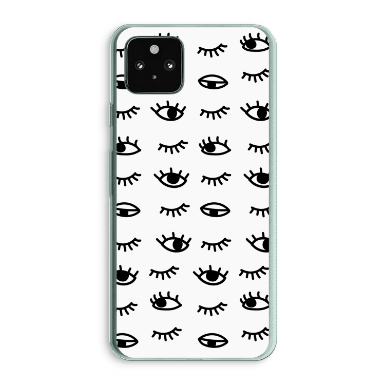 Eye pattern #2: Google Pixel 5a 5G Transparant Hoesje