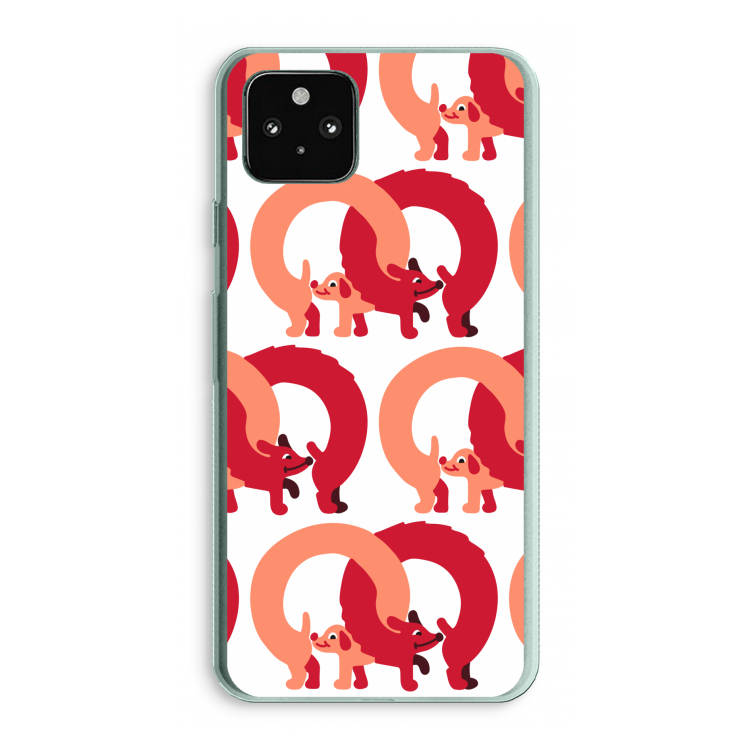 Dogs: Google Pixel 5a 5G Transparant Hoesje